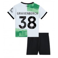 Echipament fotbal Liverpool Ryan Gravenberch #38 Tricou Deplasare 2023-24 pentru copii maneca scurta (+ Pantaloni scurti)